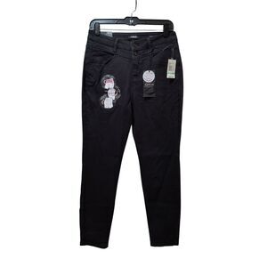 Curve Appeal Total Control Ankle Jeans Women 8/29 Black Stretch Denim NWT